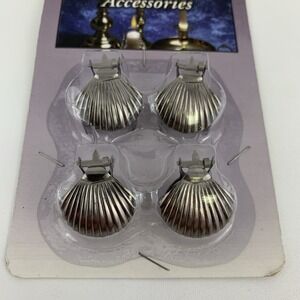 Darice Enchanted Metal Shell Shaped Taper Candle Extinguisher Snuffer Silver New